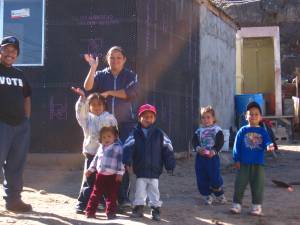 A family in the Anapra neighbourhood of Juarez, Mexico 